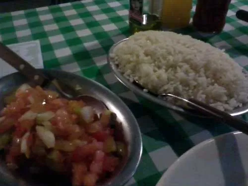 Buteko do Chaguinha - Acompanhamentos: Arroz e Vinagrete