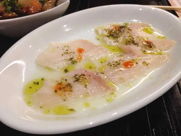 Click Sushi - Carpaccio de Peixe Branco