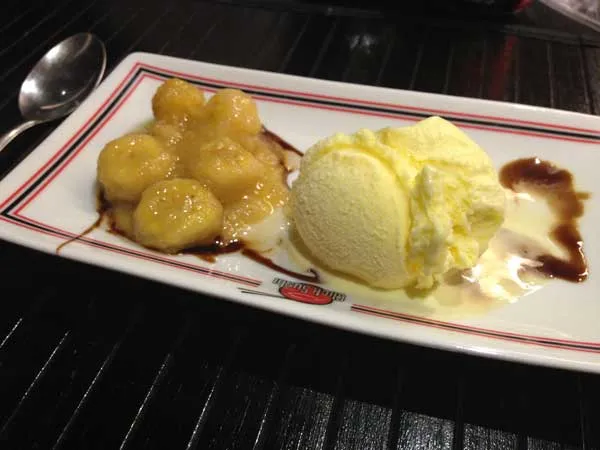 Click Sushi - Sobremesa: Banana Flambada com Sorvete