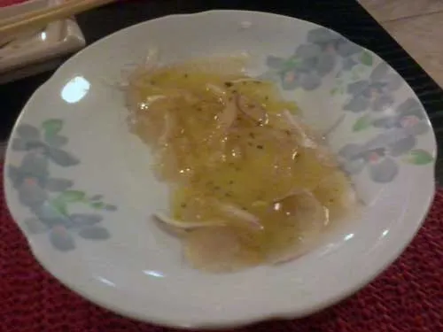 Ginza Restaurante Japonês - Carppacio de Robalo