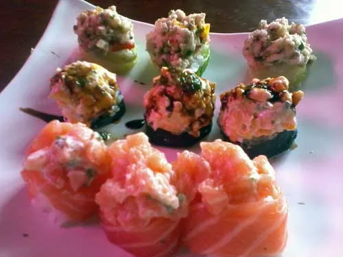 Hakone Restaurante - Gunkans: Gunka Ceviche, Shiromi Gunka e Jyo