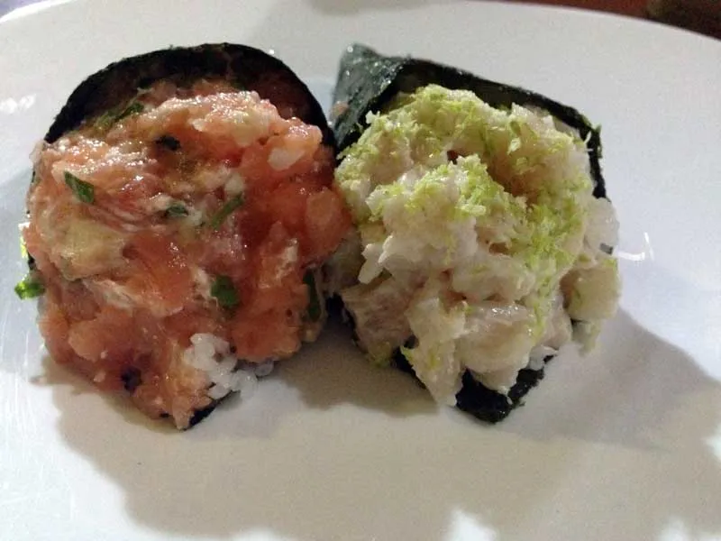 Ono Sushi Restaurante - Temakis: Robalo e Philadelfia