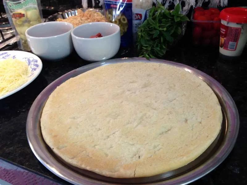 Pizza Fácil - Preparo: Massa