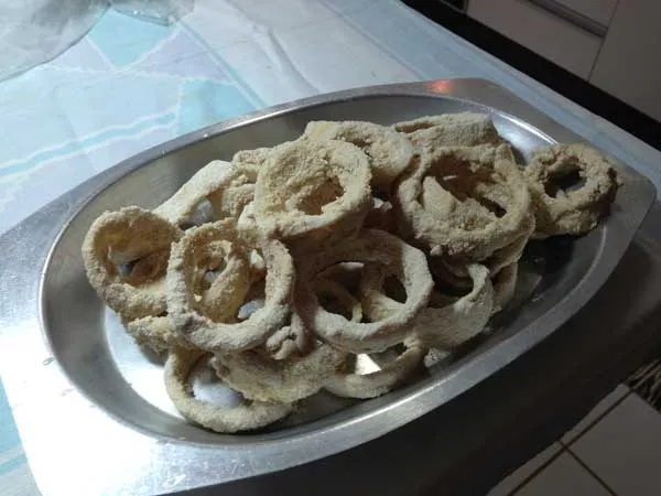 Receita: Onion Rings - Cebolas Empanadas