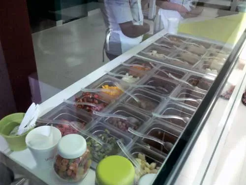 Yoggomix Frozen Yogurt - Balcão com Condimentos